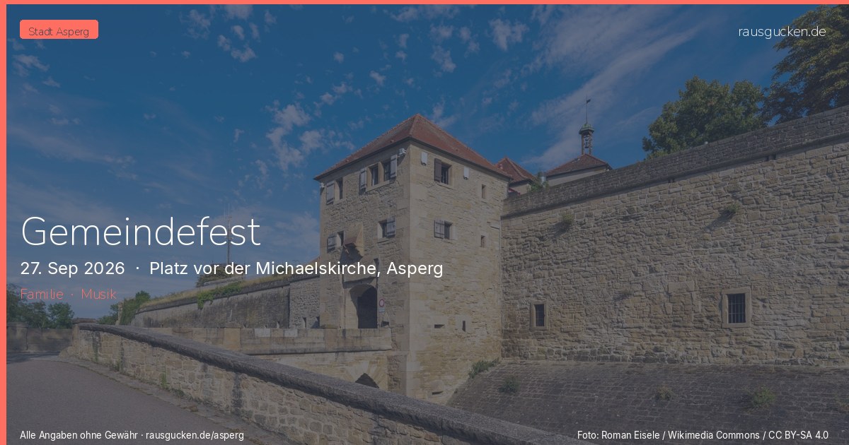 Gemeindefest – Platz vor der Michaelskirche, Asperg in Asperg