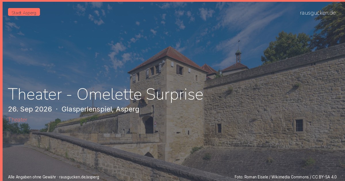 Theater - Omelette Surprise – Glasperlenspiel, Asperg in Asperg