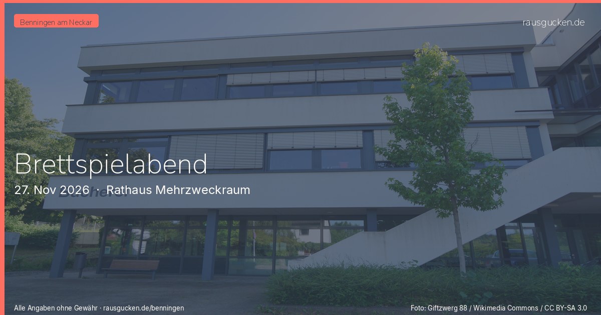Brettspielabend – Rathaus Mehrzweckraum in Benningen am Neckar