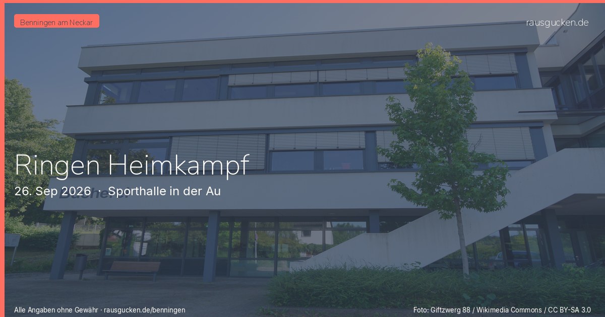 Ringen Heimkampf – Sporthalle in der Au in Benningen am Neckar