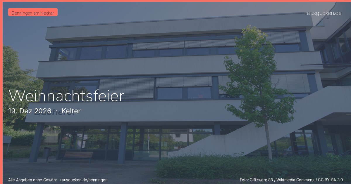 Weihnachtsfeier – Kelter in Benningen am Neckar