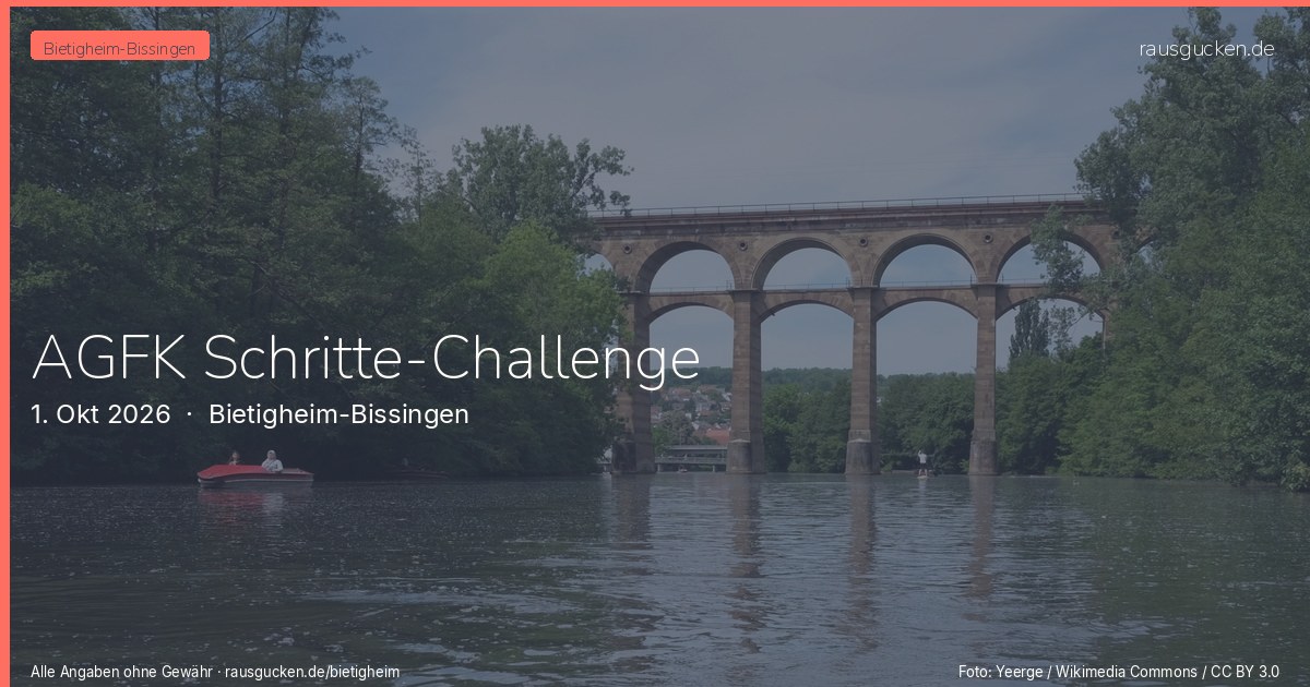 AGFK Schritte-Challenge – Bietigheim-Bissingen in Bietigheim-Bissingen