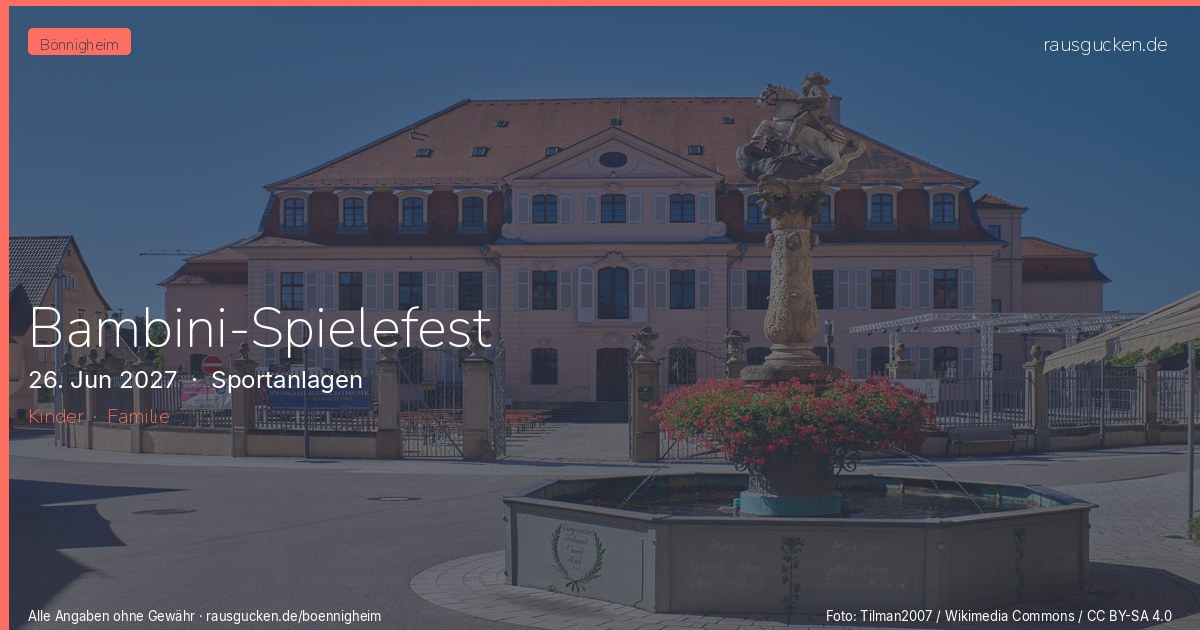 Bambini-Spielefest – Sportanlagen in Bönnigheim
