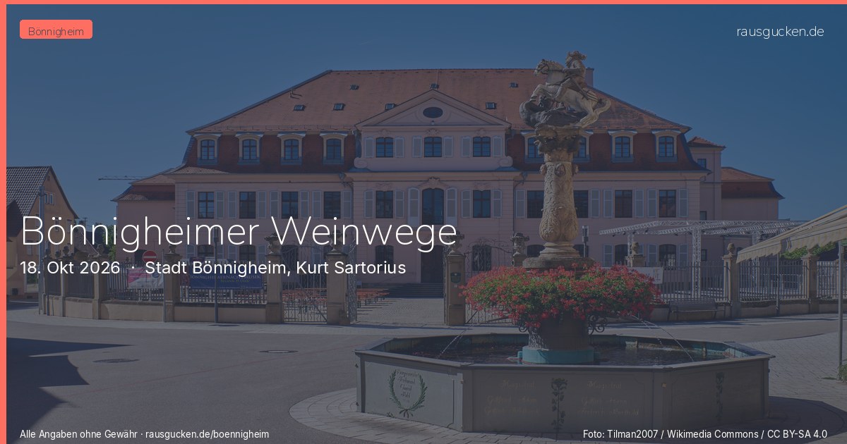 Bönnigheimer Weinwege – Stadt Bönnigheim, Kurt Sartorius in Bönnigheim
