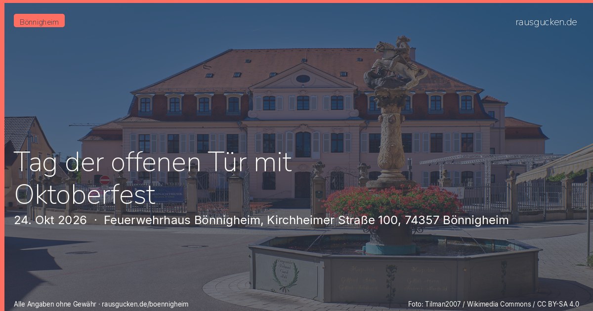 Tag der offenen Tür mit Oktoberfest – Feuerwehrhaus Bönnigheim, Kirchheimer Straße 100, 74357 Bönnigheim in Bönnigheim