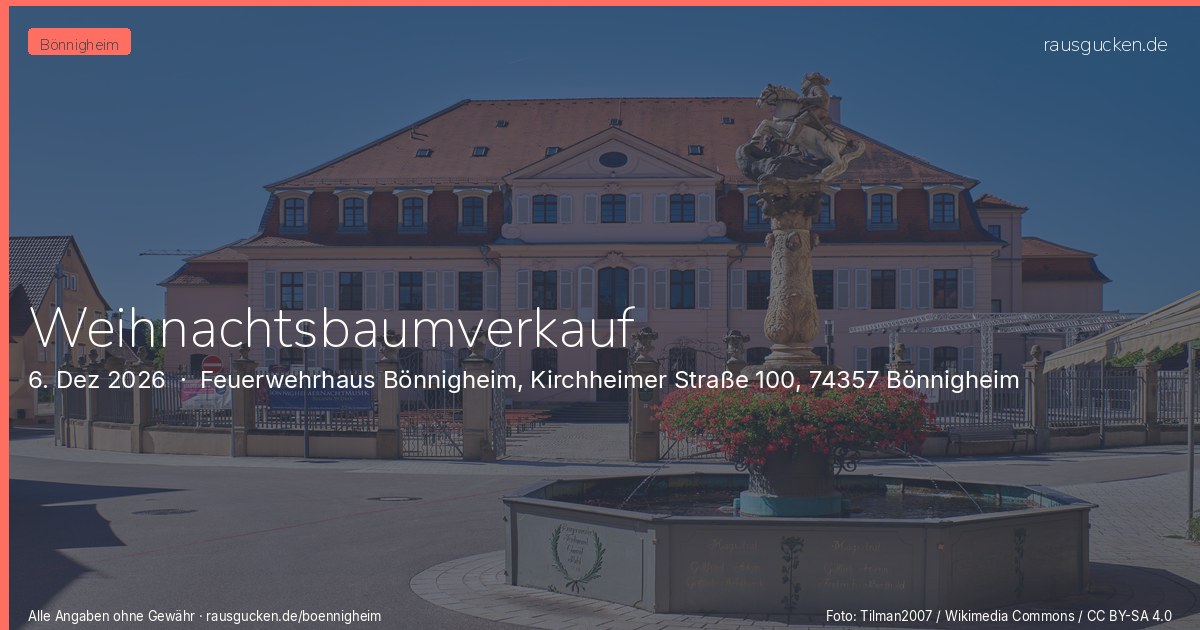 Weihnachtsbaumverkauf – Feuerwehrhaus Bönnigheim, Kirchheimer Straße 100, 74357 Bönnigheim in Bönnigheim