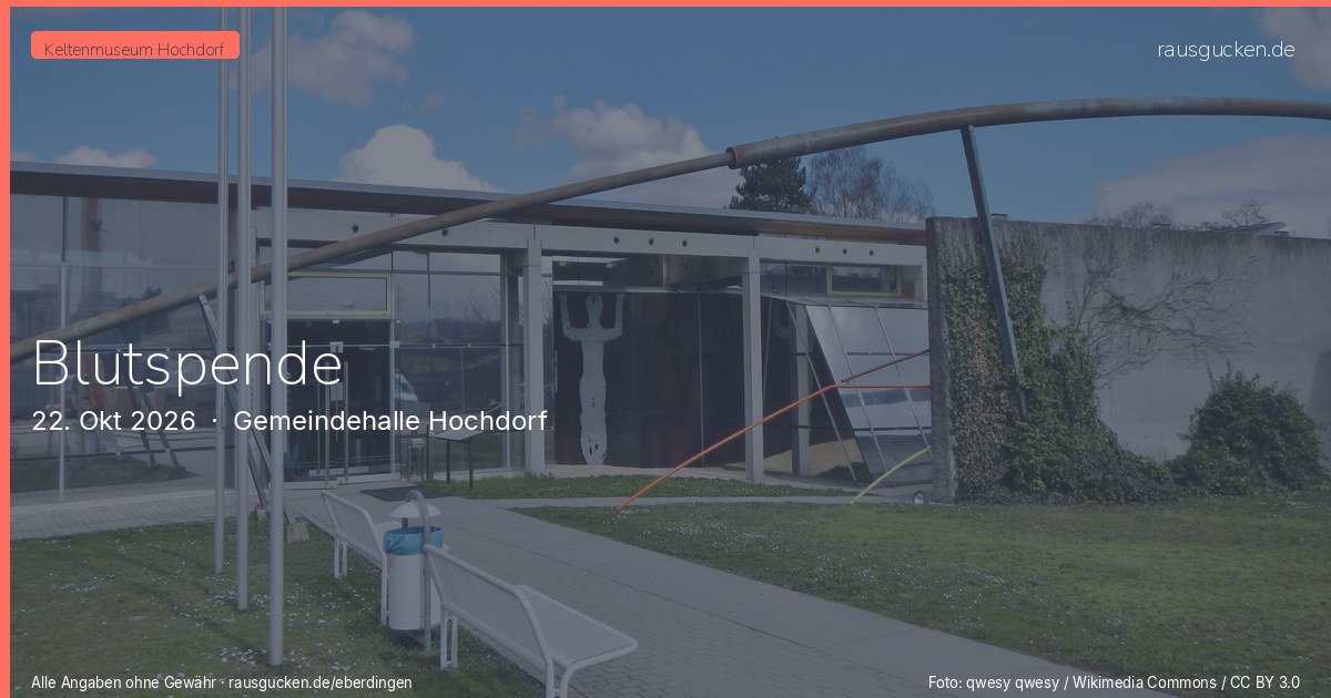 Blutspende – Gemeindehalle Hochdorf in Eberdingen