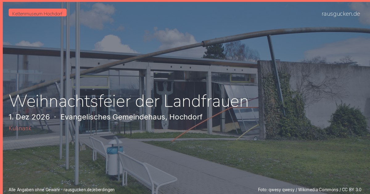 Weihnachtsfeier der Landfrauen – Evangelisches Gemeindehaus, Hochdorf in Eberdingen