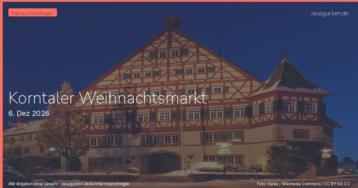 Korntaler Weihnachtsmarkt – Korntal-Münchingen in Korntal-Münchingen