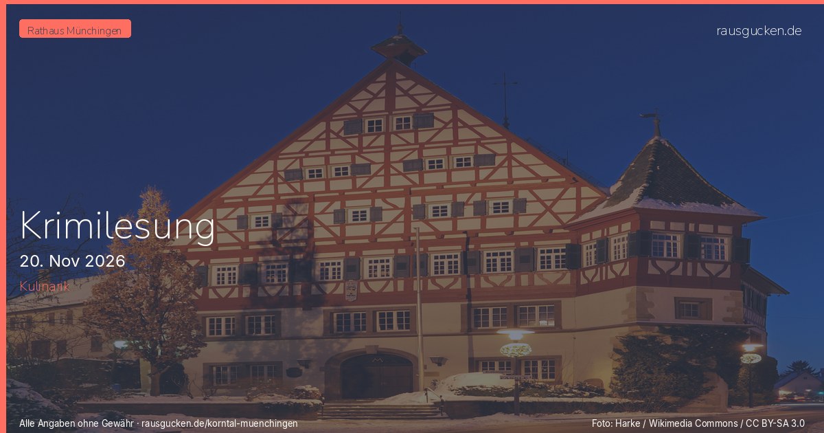 Krimilesung – Korntal-Münchingen in Korntal-Münchingen