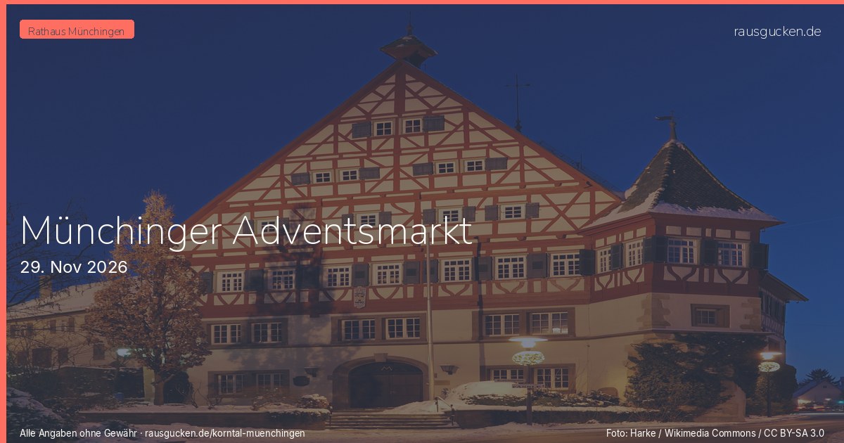 Münchinger Adventsmarkt – Korntal-Münchingen in Korntal-Münchingen