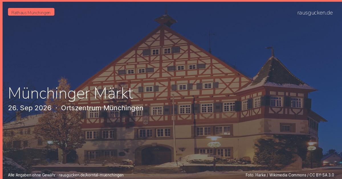 Münchinger Märkt – Ortszentrum Münchingen in Korntal-Münchingen