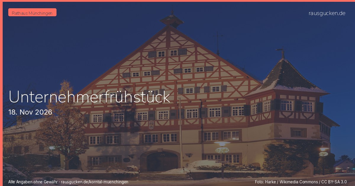 Unternehmerfrühstück – Korntal-Münchingen in Korntal-Münchingen