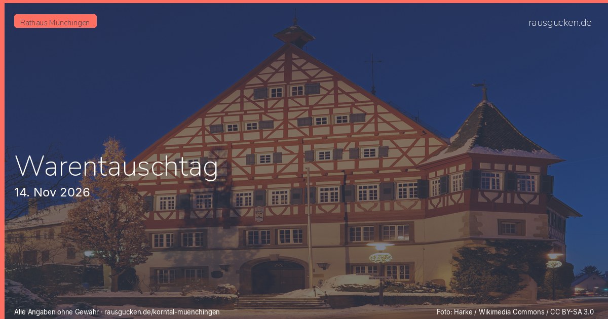 Warentauschtag – Korntal-Münchingen in Korntal-Münchingen