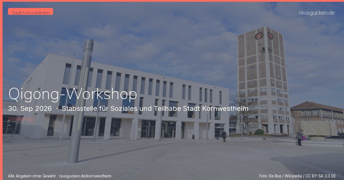 Qigong-Workshop – Stabsstelle für Soziales und Teilhabe Stadt Kornwestheim in Kornwestheim