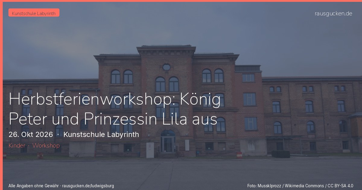 Herbstferienworkshop: König Peter und Prinzessin Lila aus Ton für Kinder ab 7 Jahren in Bietigheim-Bissingen – Kunstschule Labyrinth in Ludwigsburg