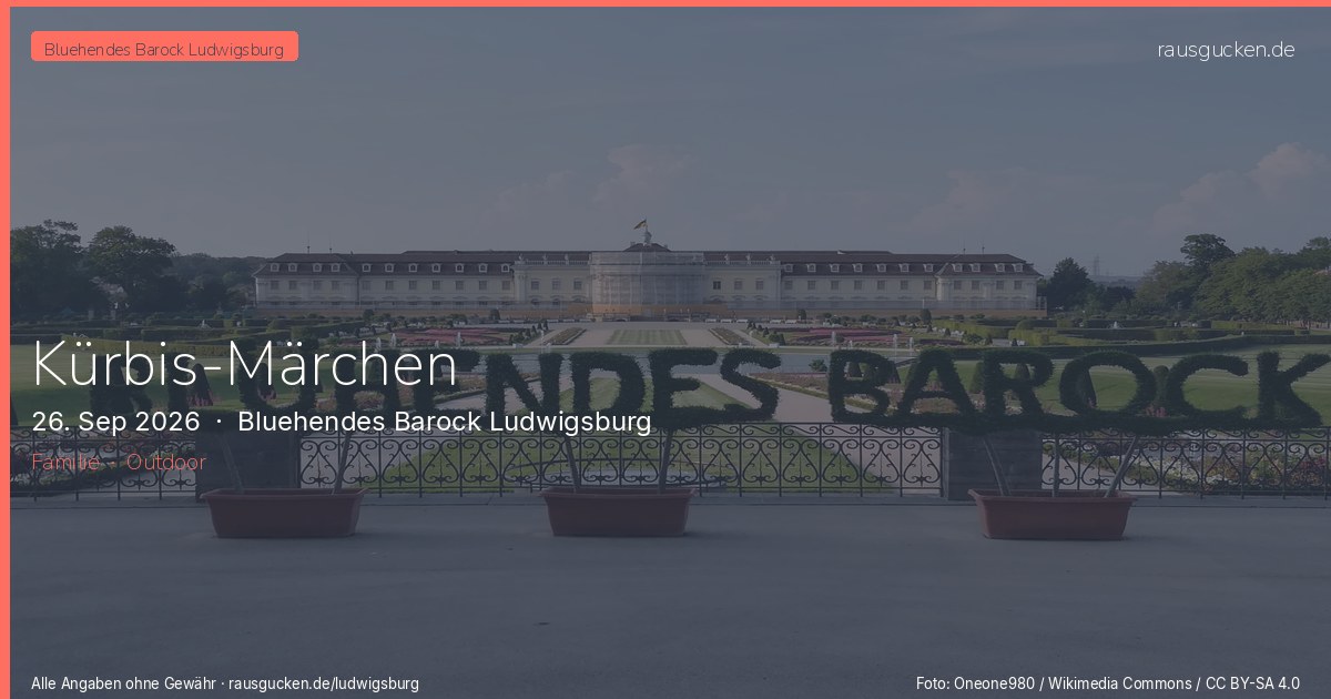 Kürbis-Märchen – Bluehendes Barock Ludwigsburg in Ludwigsburg