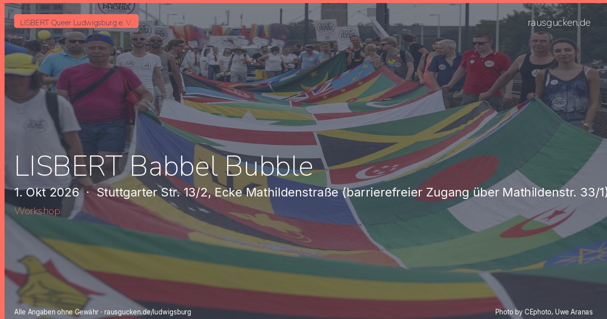 LISBERT Babbel Bubble – Stuttgarter Str. 13/2, Ecke Mathildenstraße (barrierefreier Zugang über Mathildenstr. 33/1), 71638 Ludwigsburg in Ludwigsburg