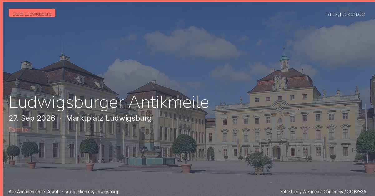 Ludwigsburger Antikmeile – Marktplatz Ludwigsburg in Ludwigsburg