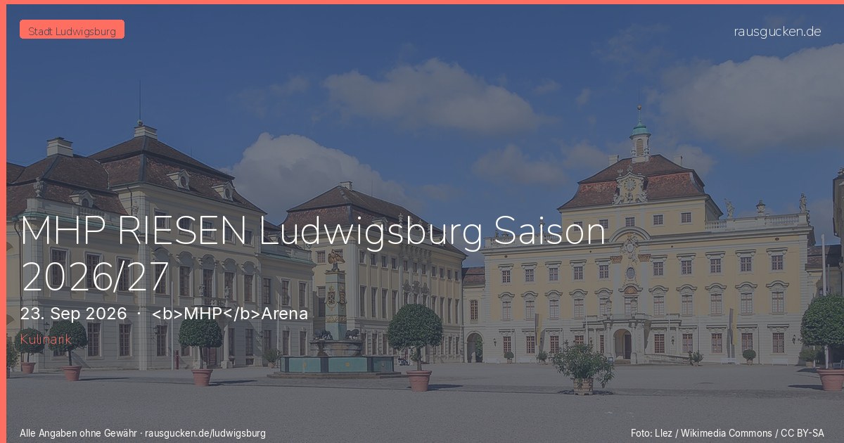 MHP RIESEN Ludwigsburg Saison 2026/27 – <b>MHP</b>Arena in Ludwigsburg