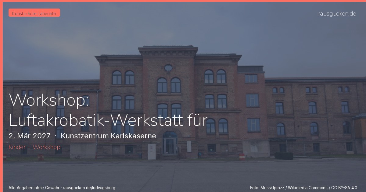 Workshop: Luftakrobatik-Werkstatt für Fortgeschrittene von 9-16 Jahren in Ludwigsburg – Kunstzentrum Karlskaserne in Ludwigsburg