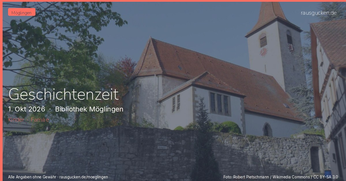 Geschichtenzeit – Bibliothek Möglingen in Möglingen