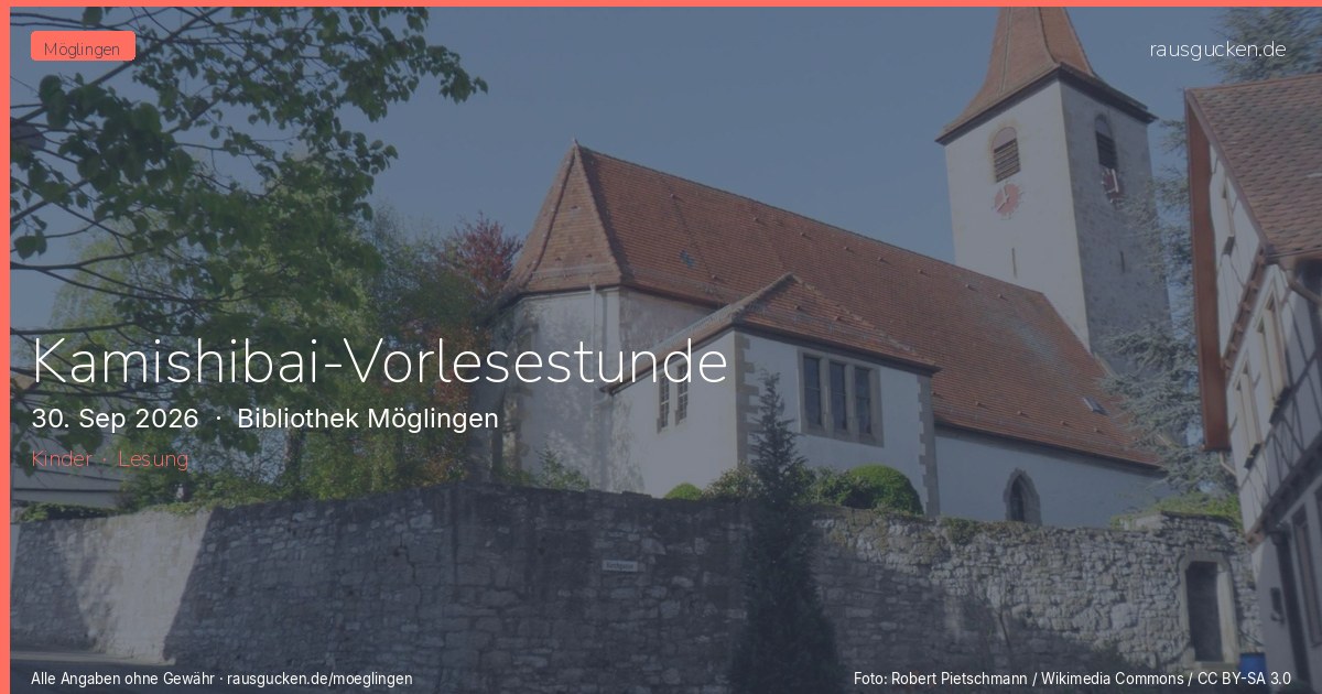 Kamishibai-Vorlesestunde – Bibliothek Möglingen in Möglingen