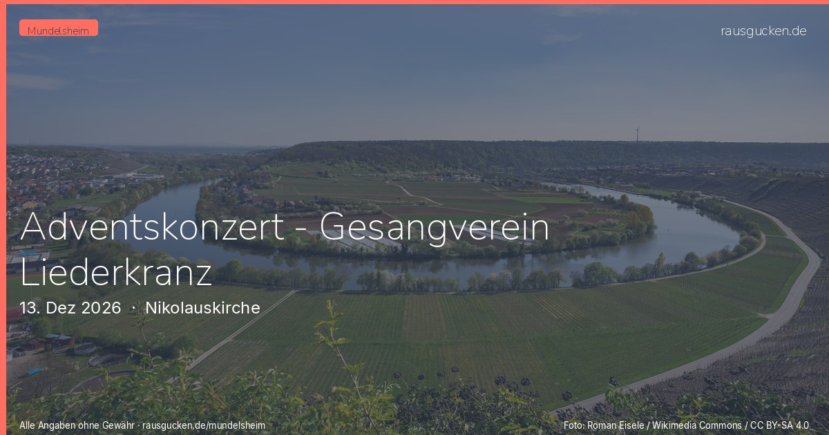 Adventskonzert - Gesangverein Liederkranz – Nikolauskirche in Mundelsheim