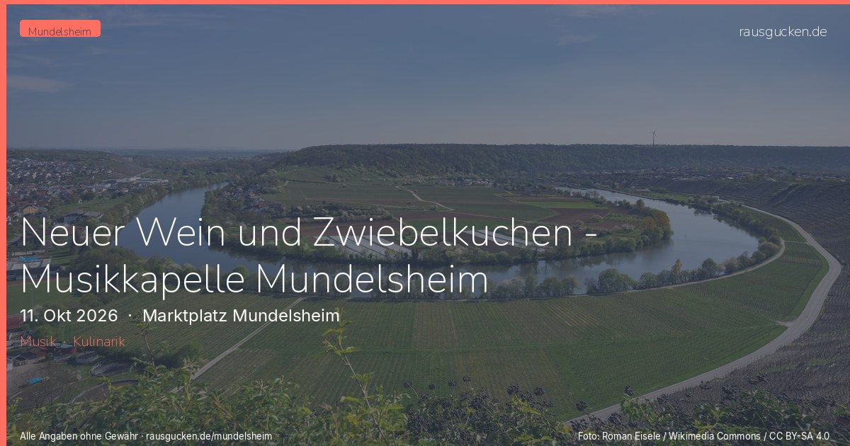 Neuer Wein und Zwiebelkuchen - Musikkapelle Mundelsheim – Marktplatz Mundelsheim in Mundelsheim