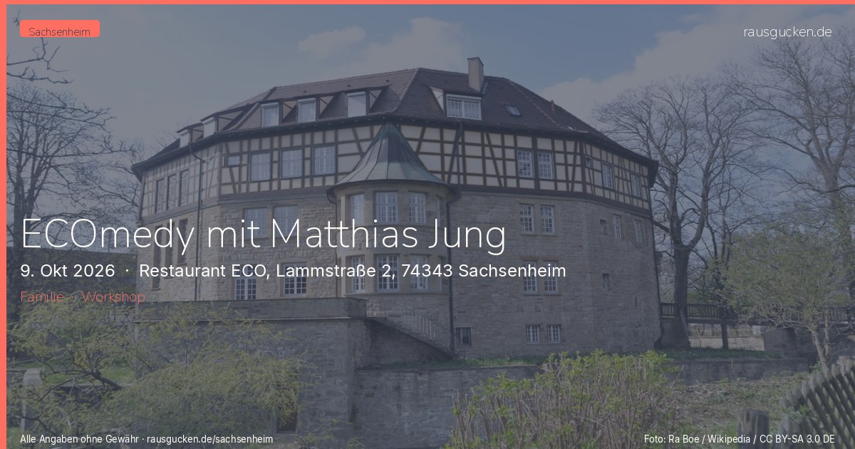 ECOmedy mit Matthias Jung – Restaurant ECO, Lammstraße 2, 74343 Sachsenheim in Sachsenheim