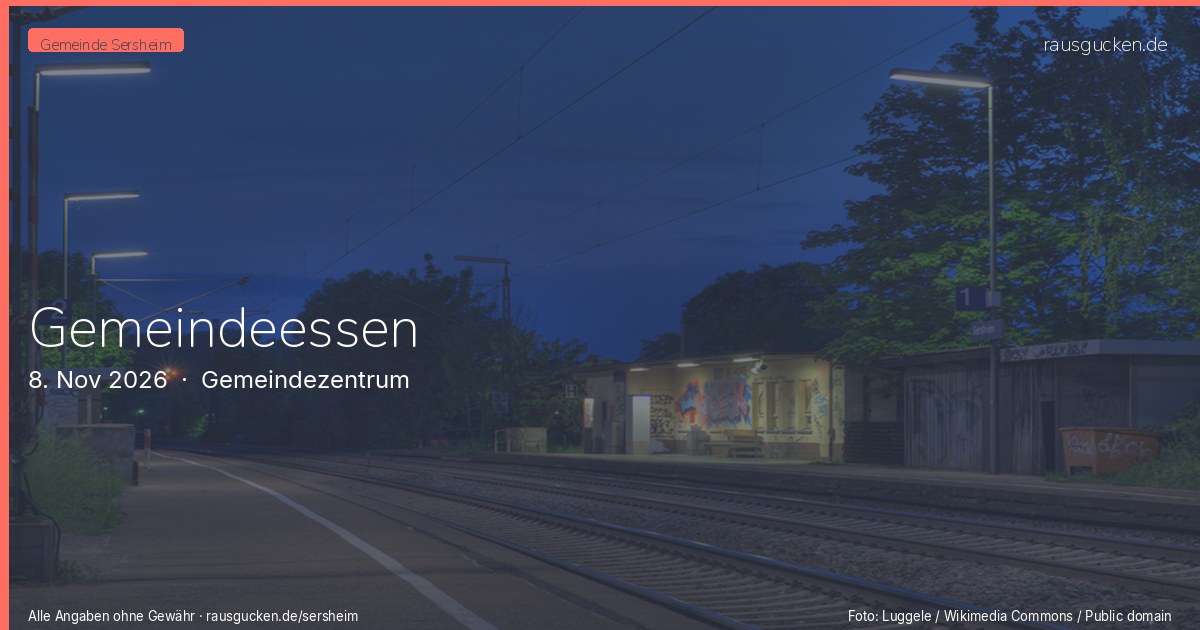 Gemeindeessen – Gemeindezentrum in Sersheim