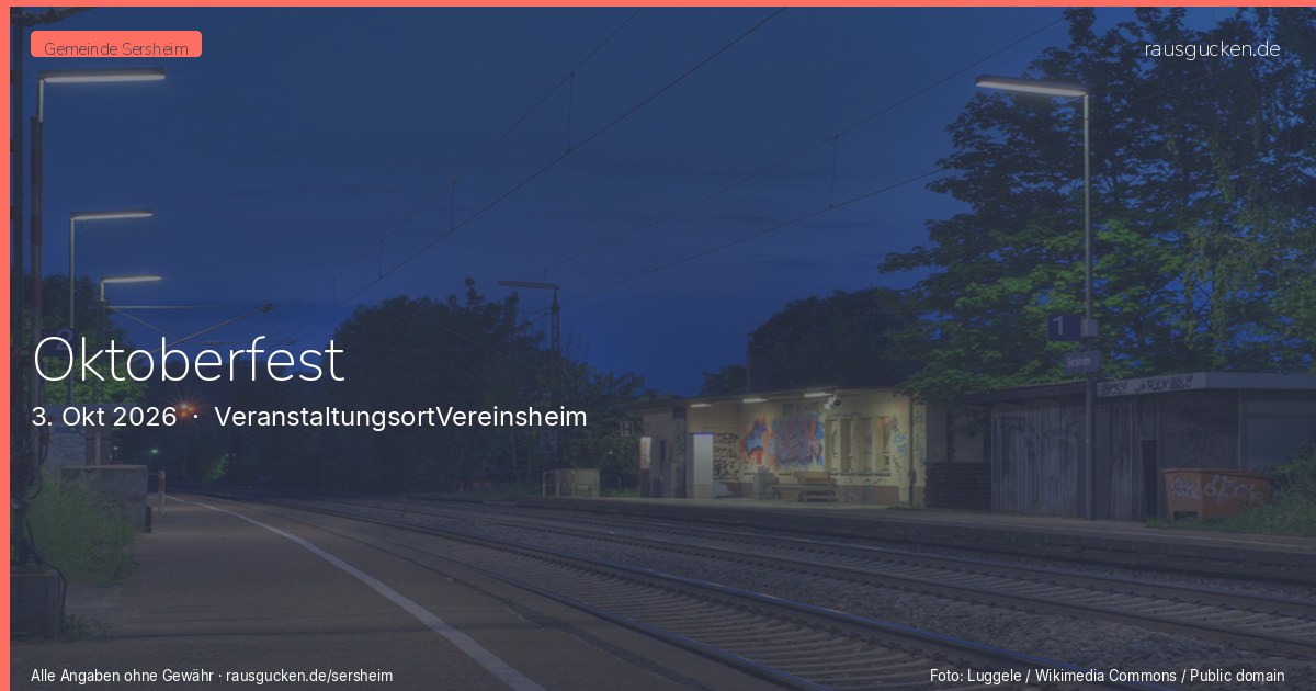 Oktoberfest – VeranstaltungsortVereinsheim in Sersheim