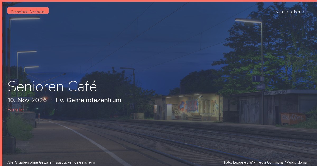 Senioren Café – Ev. Gemeindezentrum in Sersheim