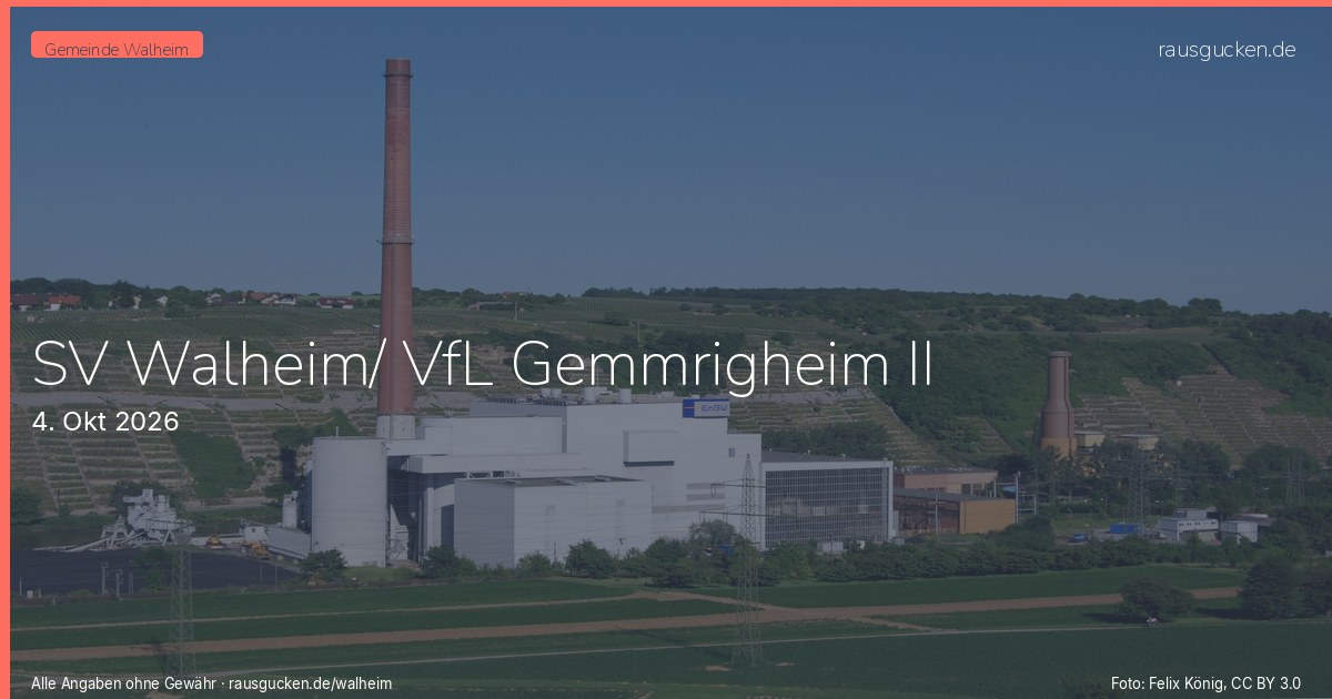 SV Walheim/ VfL Gemmrigheim II – Walheim in Walheim